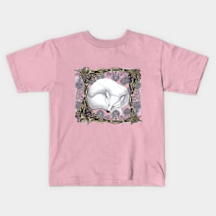 Dreaming White Fox Kids T-Shirt